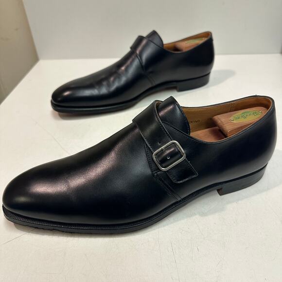 EUC Crockett & Jones x Polo Ralph Lauren Single Monk Bench Made in England 12 D main image 12